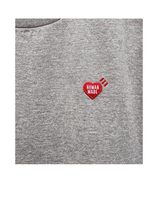 Human Made Gray Short-Sleeved T-Shirt for men
