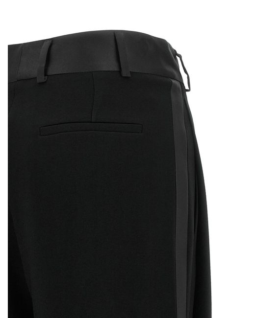 Alberto Biani Black Asymmetrical Panel Pants