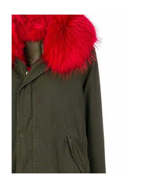 MR & MRS Green Lapel Parker Coat