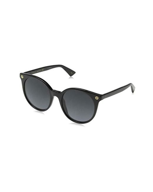 Gucci White Eyewear Round Frame Sunglasses