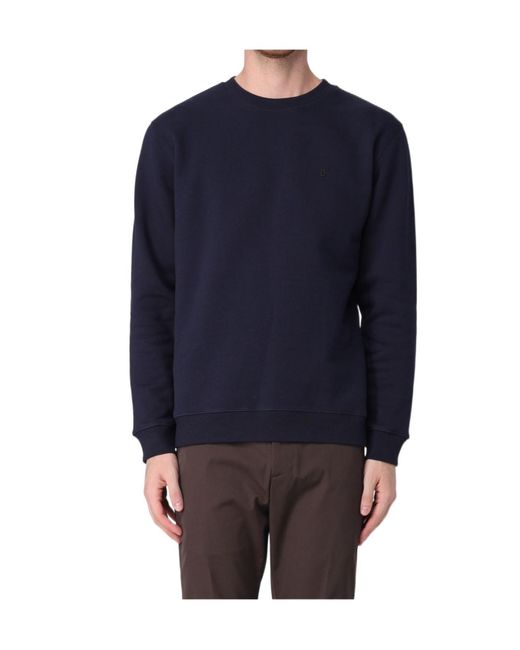 Dondup Blue Crewneck Cotton Sweater for men