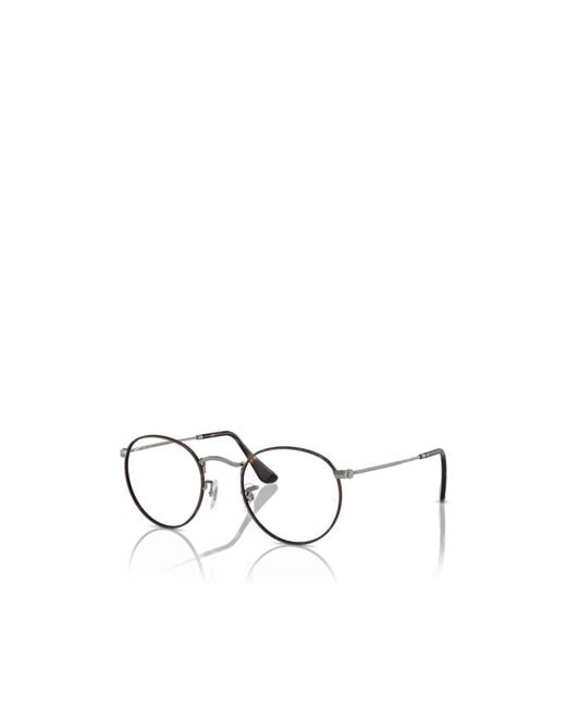 Ray-Ban Metallic Round Frame Plain Mirror for men