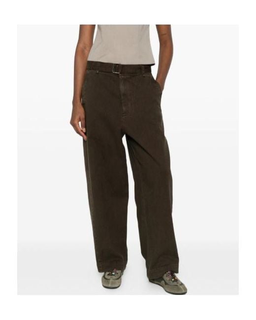 Entire studios Brown Gully Belted Wide-Leg Pants for men