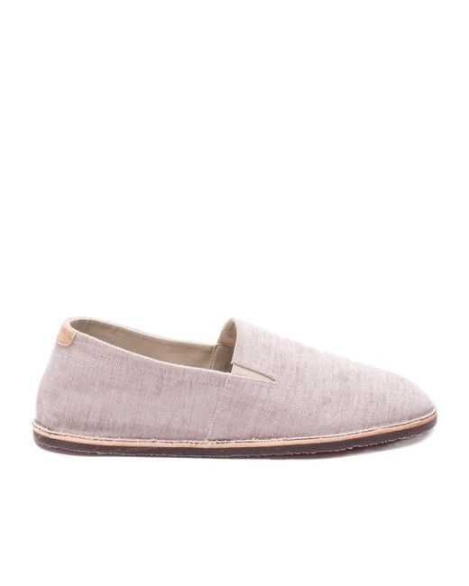 Brunello Cucinelli Pink Mélange-Effect Almond Toe Espadrilles for men