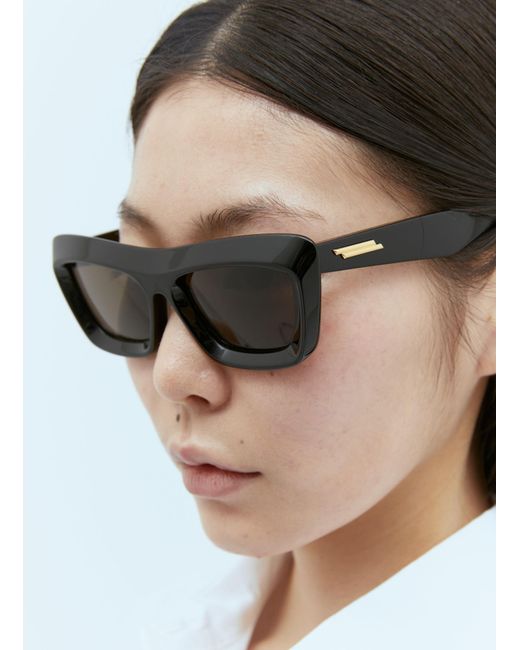 Bottega Veneta Blue Logo Sunglasses