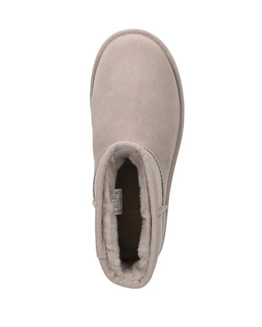 Ugg Gray Classic Mini Platform Ankle Boots