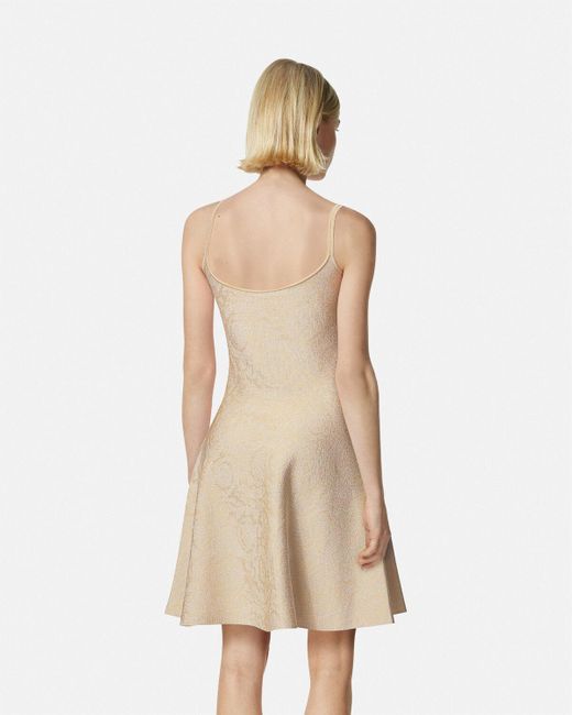 Versace Natural Short Dresses