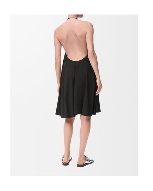 Loewe Black Flamenco Halterneck Mini Dress