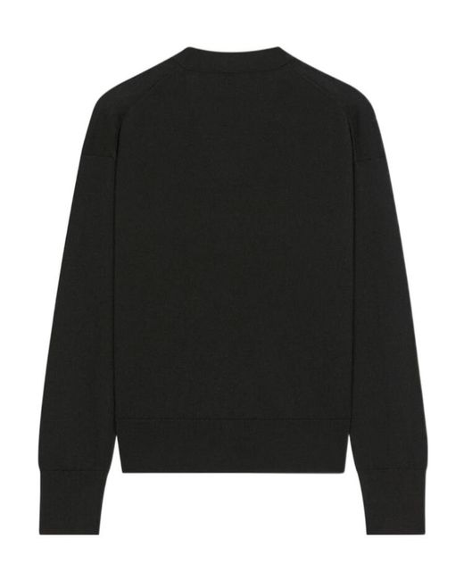 KENZO Black V-Neck Buttoned Knitted Cardigan