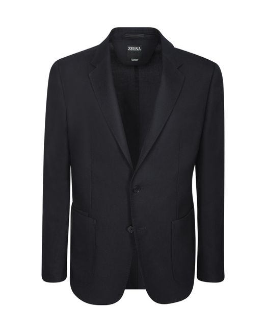 Zegna Blue Single Breasted Jacket for men