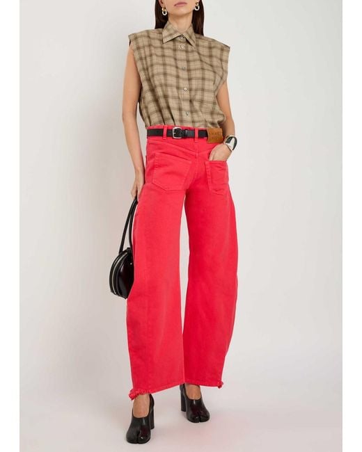 Acne Natural Plaid Shirt