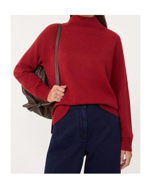 Weekend by Maxmara Red Long-Sleeved Turtleneck