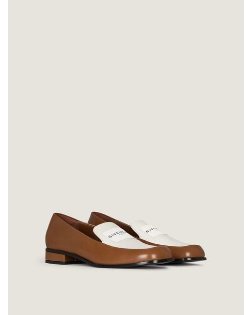 Givenchy Brown Tux Bicolor Loafers