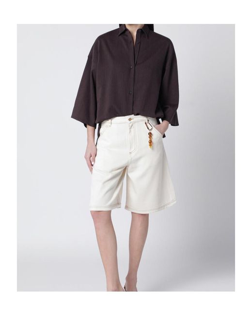 DARKPARK Blue Dora Delave Wide-Sleeved Shirt