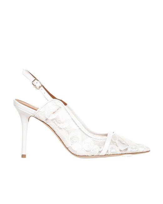 Malone Souliers White Exposed High Heels