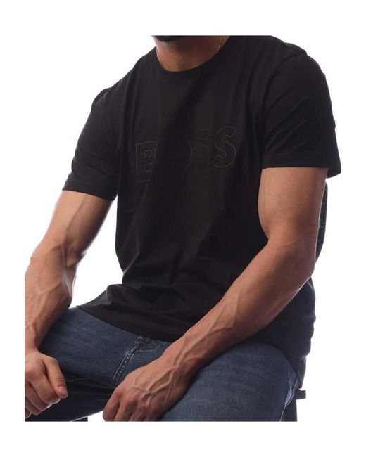Boss Black Logo Crew-Neck T-Shirt for men