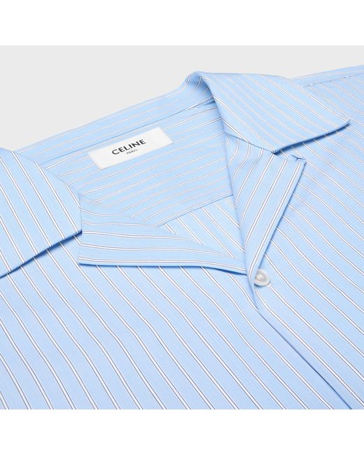 Céline Blue Bowling Shirt for men