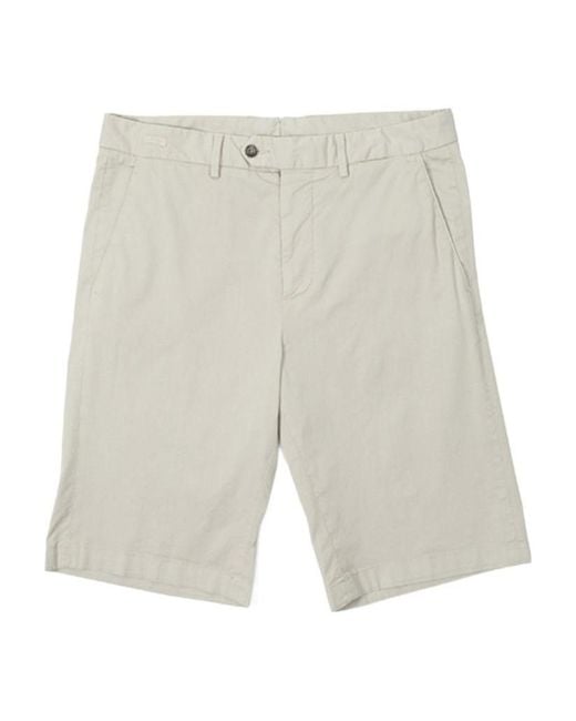 Paul & Shark White Slim Shorts for men