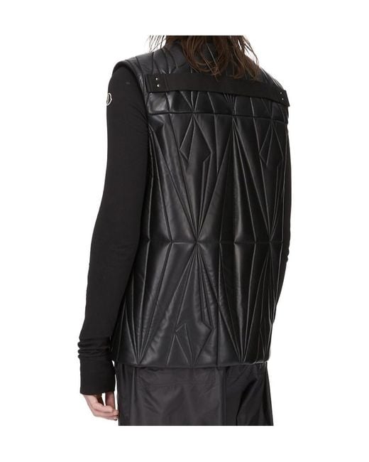 Moncler Black Moncler Rick Owens Geocamo Zip-Up Flight Vest for men