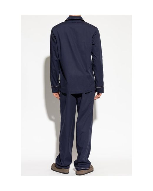 Paul Smith Blue Contrast Piped Pyjamas for men