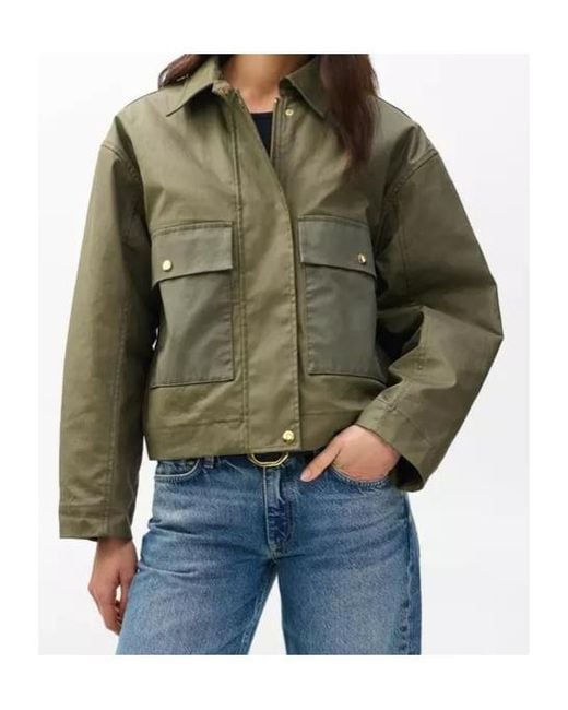Rag & Bone Green Long-Sleeved Casual Jacket