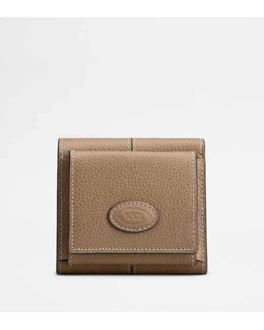 Tod's Brown Logo Wallet