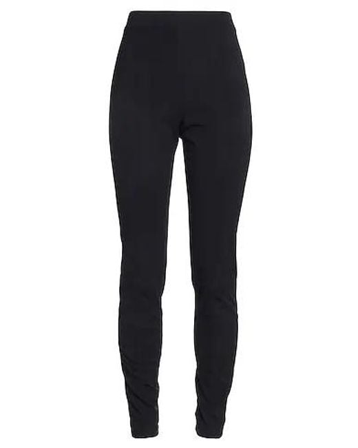 Max Mara Blue Solid Color Stretch Leggings