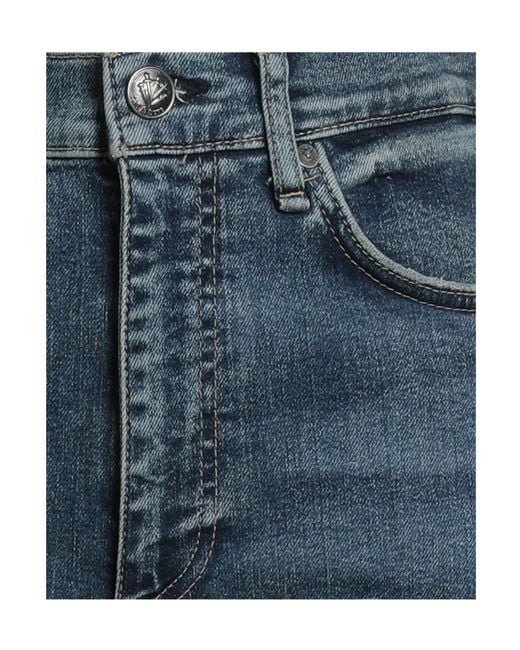 Rag & Bone Blue Plain Colour Straight-Leg Jeans