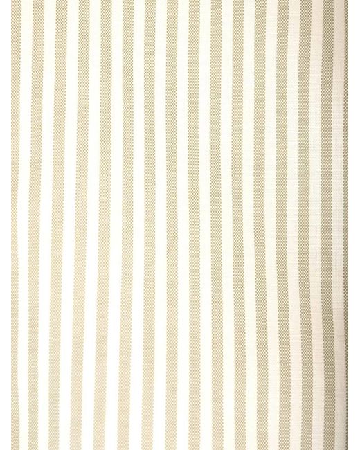 Totême White Totême Striped Half-Buttoned Shirt