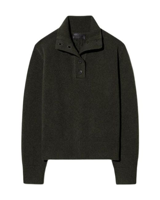 Nili Lotan Black Long-Sleeved Knitted Pullover