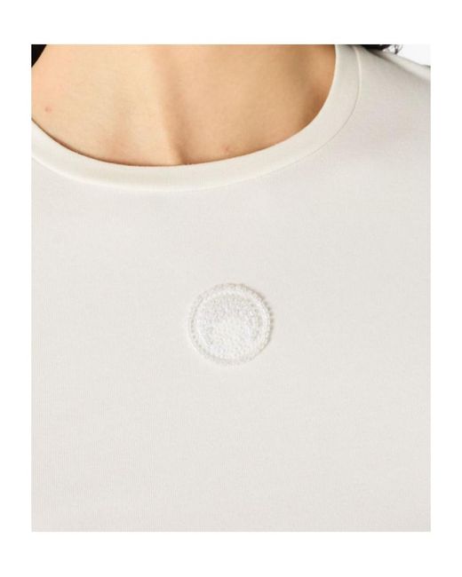 MARINE SERRE White Baby Fit Logo T-Shirt