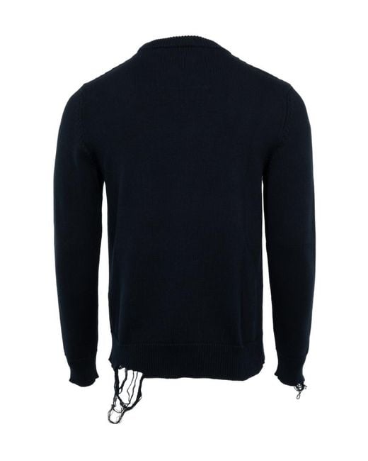Givenchy Blue 4G Stars Intarsia Knit Jumper for men