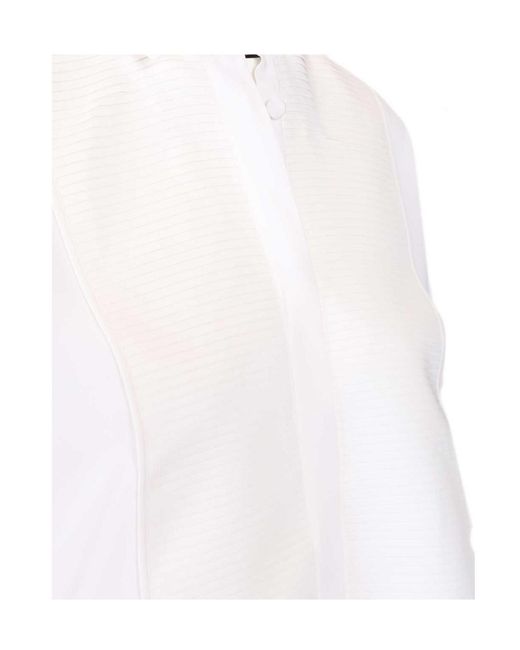Tom Ford White Pleated Bib Tuxedo Shirt