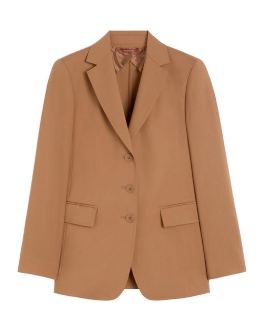 Max Mara Brown Studio Nice Single-Breasted Jacket
