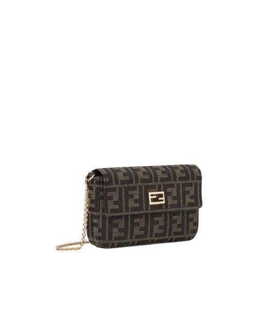 Fendi Black Tube Wallet On Chain
