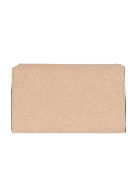 Valextra Natural Nolo Chain-Linked Clutch Bag
