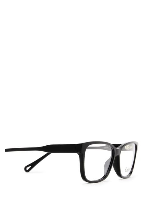 Chloé White Square-Frame Glasses