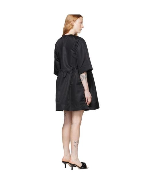 Ganni Black Y-Neck Dress