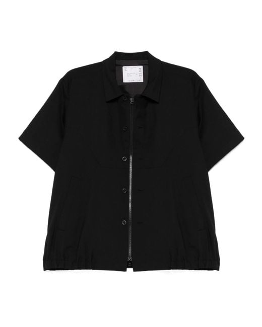 Sacai Black Long Sleeve Shirt