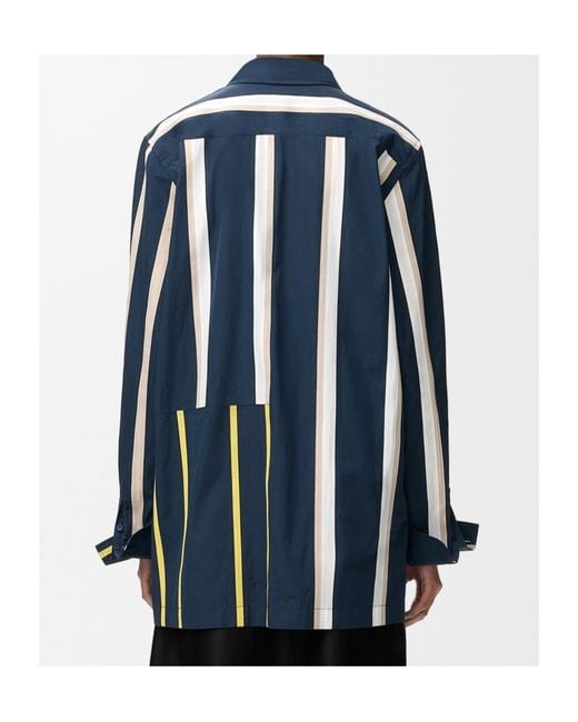 Loewe Blue Stripe-Print Shirt