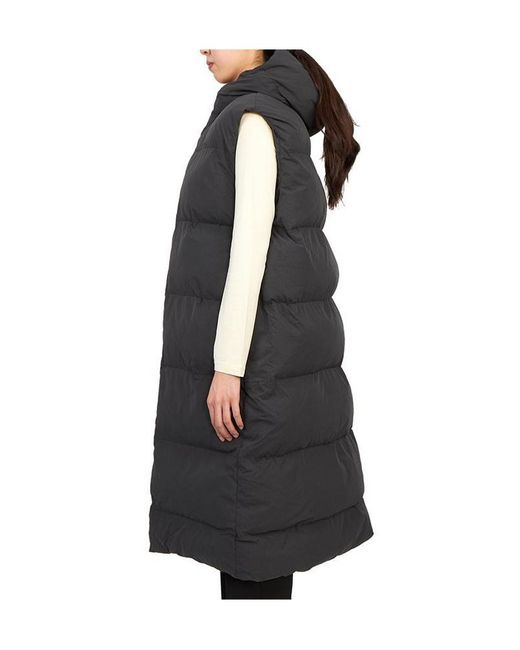 Studio Nicholson Black Hooded, Thick, Sleeveless Cotton-Padded Jacket
