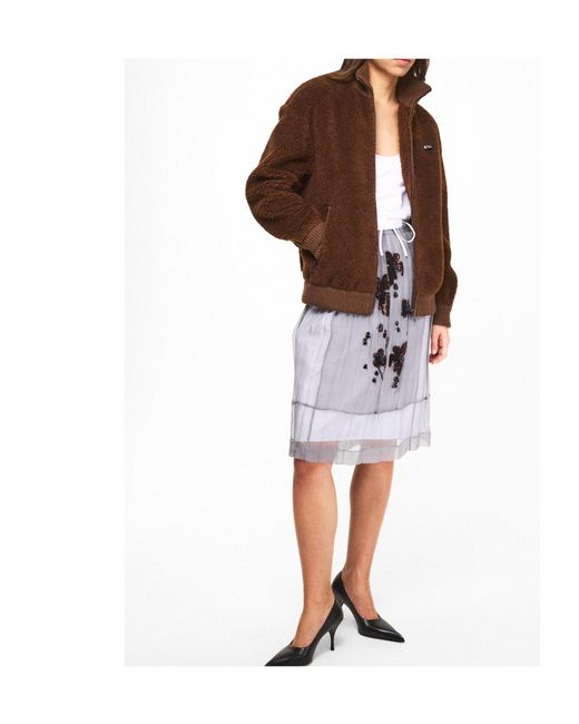 Prada Brown Fleece Jacket