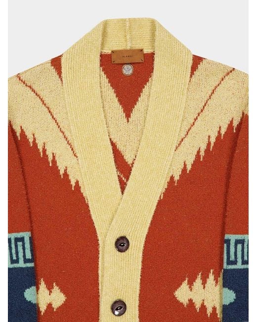 Alanui Multicolor Patterned Button Cardigan for men