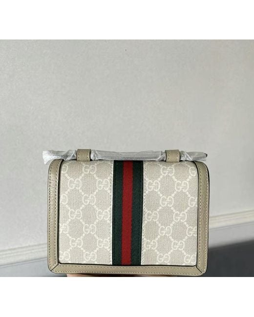Gucci Metallic Ophidia Mini Top Handle Bag