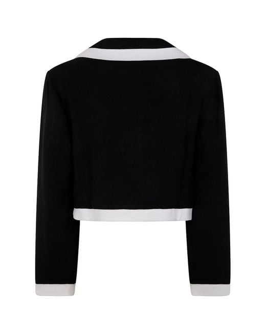 Rixo Black Selita Cropped Jacket