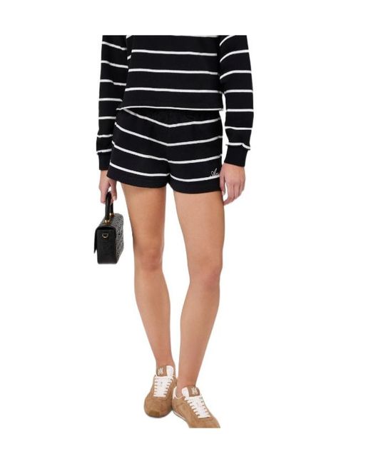 Amiri Black Striped Logo Shorts
