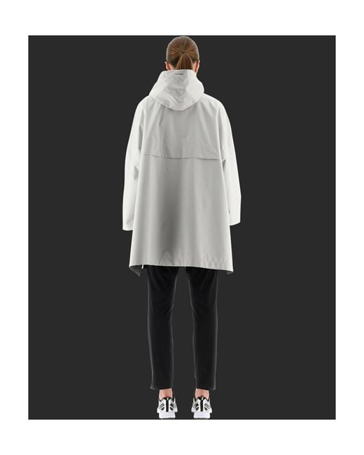 Herno White Hooded Zip Coat
