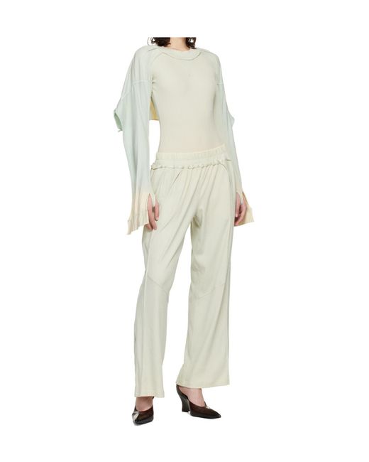 KNWLS Natural Bellona Relaxed Wide-Leg Pants