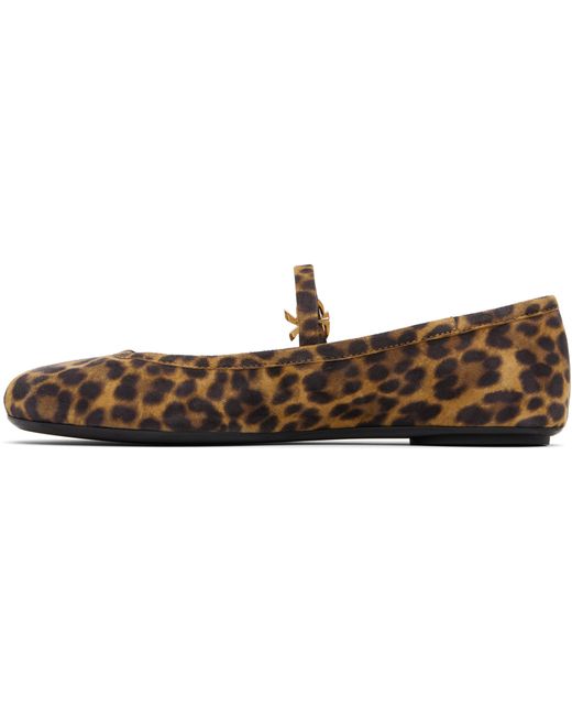 Gianvito Rossi Brown Carla Ballet Flats