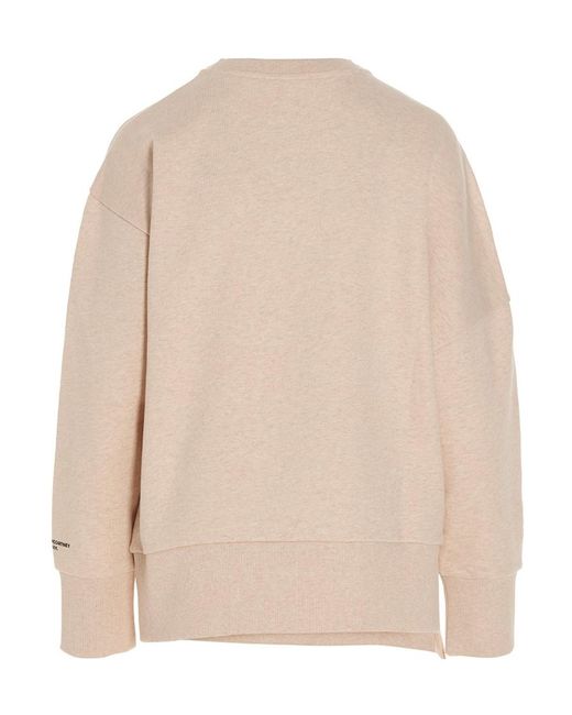 Stella McCartney Natural Falabella Chain Detailed Crewneck Sweater